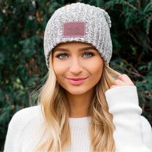 Love Your Melon Black Speckled Beanie